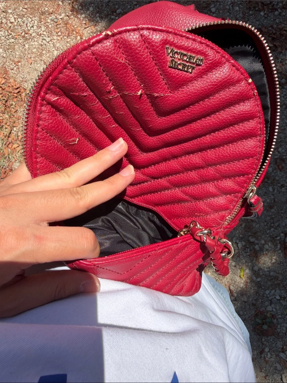 Victoria's Secret Quilted Hot Pink Mini Backpack